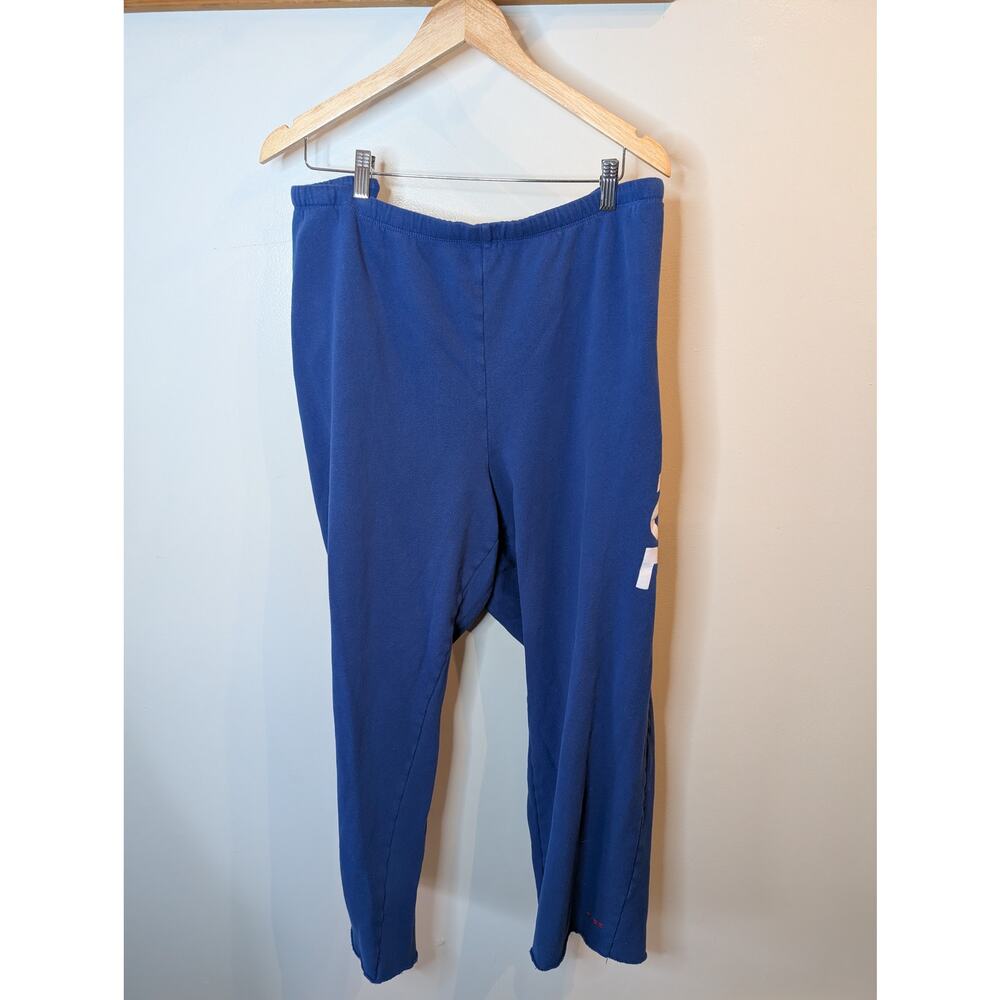 Peace Love World I Am Peace Lounge Pants Blue Drawstring Cozy Plus Size 3X